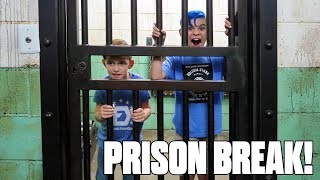 Maximum Security PRISON BREAK Escape Room In Real Life FUNhouse Family [upl. by Laiceps310]