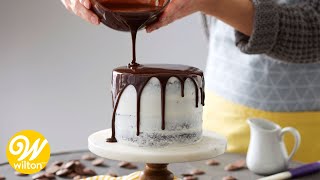 How to Make a Rich Chocolate Ganache Glaze Recipe  Wilton [upl. by Nnawtna479]