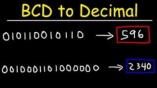 BCD to Decimal Conversion [upl. by Emmie]