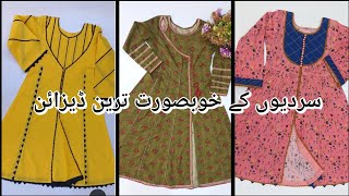 Latest Frock Designs 2025  Printed Frock Designs Winter Frock Designs [upl. by Eloc253]