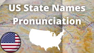 US State Names Pronunciation  American Accent [upl. by Noled]