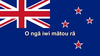 National Anthems New Zealand Aotearoa  Short version  Lyrics  Translation [upl. by Auqinet]