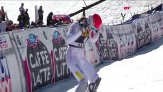 Vlhova denies Shiffrin slalom victory at Aspen 2017 [upl. by Haidabej64]