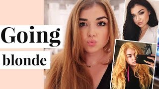 DIY HOW TO BLEACH YOUR HAIR FROM BROWN TO BLONDE AT HOME  HOW TO FIX ORANGE HAIR  Chloe Zadori [upl. by Notak809]