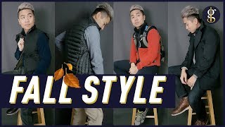 5 EASY FALL OUTFITS Feat The Puffer Vest Gilet  Mens Fashion amp Style Inspiration [upl. by Alisun251]