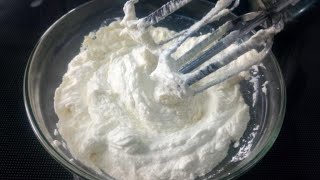 How to make whipping cream with Cornflour and milk [upl. by Nalim961]