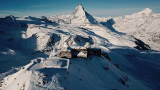 Zermatt by Drone 4K  Gornergrat amp Matterhorn Glacier Paradise [upl. by Prosser]