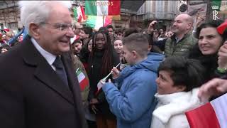 Mattarella visita la Cattedrale di Santa Maria Assunta [upl. by Ykroc]