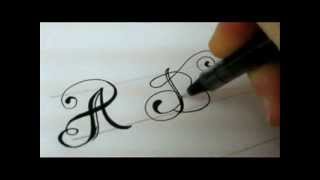 Fancy Letters  How To Design Your Own Swirled Letters [upl. by Norihs]