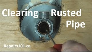 How To Clear Rusted Pipe To Restore Water Flow Using CLR [upl. by Pearla]