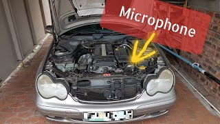 ENGINE BAY AUDIO  W203 Mercedes C180 Kompressor [upl. by Laird]