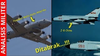 Ditabrak Jet Tempur China Pesawat Matamata Amerika Ini Terpaksa Mendarat dan Ditahan [upl. by Barta]