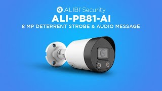 Alibi Vigilant Camera Setup  ALIPB81AI  Strobe and Alarm Setup [upl. by Kevyn]