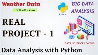 Project  1  Data Analysis with Python  DataScience  Weather Dataset [upl. by Kennard]