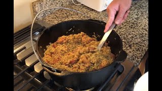 Cajun Chicken and AndouilleSausage Jambalaya Spicy [upl. by Ramburt763]