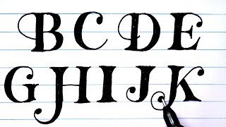 LETTERING ALPHABET 3  MelganniaTV [upl. by Nnodnarb422]