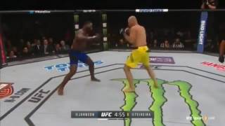 UFC202 Anthony Johnson vs Glover Teixeira knockout Punches 13 seconds of R1 [upl. by Salohcim]