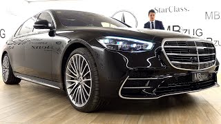 2021 Mercedes S Class Long  NEW S500 AMG Full Review Interior Exterior [upl. by Ailemac338]