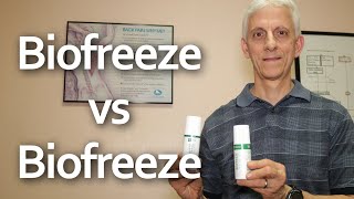 Biofreeze vs Biofreeze Professional [upl. by Yleek]