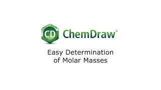 Chemdraw Formulas and Molar Masses [upl. by Atirma]