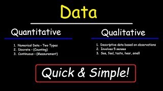 Qualitative and Quantitative [upl. by Nelubez]