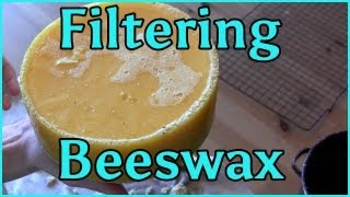 Cleaning Melting and Filtering Beeswax [upl. by Petras]