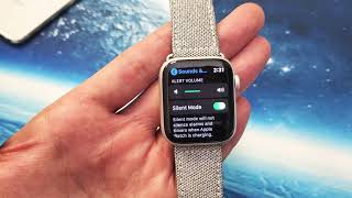 Apple Watches How to MUTE SILENT VIBRATE amp INCREASEDECREASE VOLUME [upl. by Troyes]