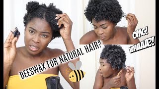 DEFINED CURLS WITH BEESWAX YALL ASKED FOR THIS [upl. by Arraic]