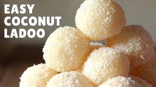 Nariyal Ladoo Recipe  Coconut Ladoos  नारियल के लड्डू [upl. by Cida]