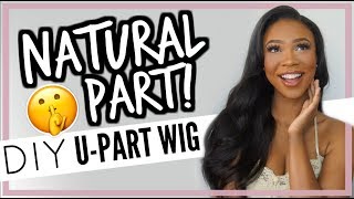 HAIRWEEK How To Make Your Own UPart Wig NATURAL HAIR PARTING BESTLACEWIGS [upl. by Brander]