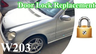 W203 C32 AMG Door Lock Replacement [upl. by Yarazed]