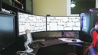 DOUBLE CURVED MONITOR SETUP [upl. by Deanna]