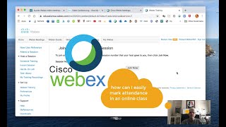 How to record attendance in WebEx [upl. by Llenahc]