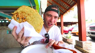 TROPICAL Puerto Rican STREET FOOD TOUR  Piñones Puerto Rico [upl. by Ddarb]