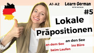 Lokale Präpositionen  Wo Wohin Woher 57 Prepositions in German I Learn German with Natalia [upl. by Nyladnek671]