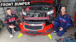 CHEVROLET CRUZE FRONT BUMPER REMOVAL REPLACEMENT CHEVY CRUZE [upl. by Chadd]