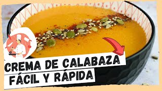 CREMA DE CALABAZA Fácil y Rápida😍  SOLO 5 INGREDIENTES [upl. by Margo]