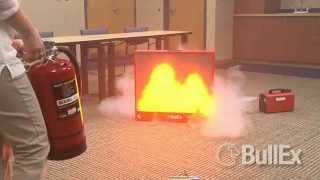 NEW BullEx BullsEye LaserDriven Fire Extinguisher Training [upl. by Nika]