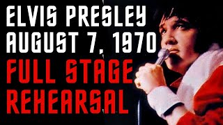 Elvis Presley COMPLETE REHEARSAL 080770 Las Vegas Thats The Way It Is RARE FOOTAGE [upl. by Treborsemaj]