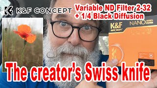 Variable ND Filter 232  14 black diffusion by KampF Concept  IN ENGLISH [upl. by Hollander]