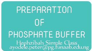 Preparation of Phosphate Buffer [upl. by Almira]