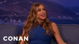 Sofia Vergara quotIts Dangerous To Be A Stripperquot  CONAN on TBS [upl. by Sami]