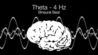 Supercharge Theta Binaural Beat  4Hz 1h Pure [upl. by Dnomaid]