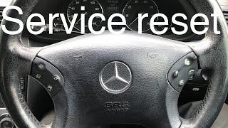 Mercedes CClass  Service Reset  20012007 W203 [upl. by Akinihs352]