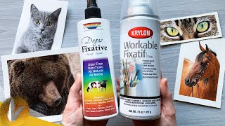 Protect Colored Pencil Drawings  Colored Pencil Fixative Finishes And Sprays [upl. by Alexander]