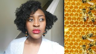 Beeswax on Natural Hair  Yemu [upl. by Nuajed]