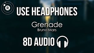 Bruno Mars  Grenade 8D AUDIO [upl. by Anirbys57]