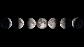 The 8 Moon Phases  The Lunar Cycle Seen From Space [upl. by Tempest347]