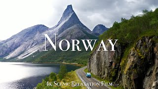 Norway 4K  Scenic Relaxation Film with Calming Music [upl. by Skilken]