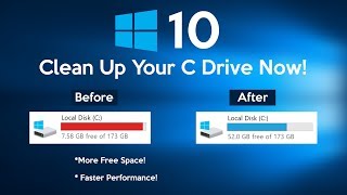 How to Clean C Drive In Windows 10 Make Your PC Faster [upl. by Dumah]